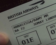 เอเยนต์ซาล่าห์โพสต์ภาพตั๋วเครื่องบินไปอังกฤษ