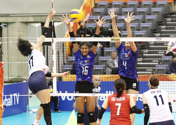 ตบสาวไทย เอาชนะ เกาหลีใต้ 3-2 เซต ศึกชิงแชมป์โลก 2018