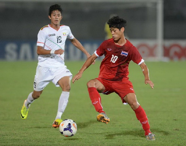 ทีมชาติไทยไล่เจ๊าเมียนมาร์ 1-1 ลิ่วตัดเชือก - ฟุตบอลชาย ซีเกมส์ ครั้งที่ 27