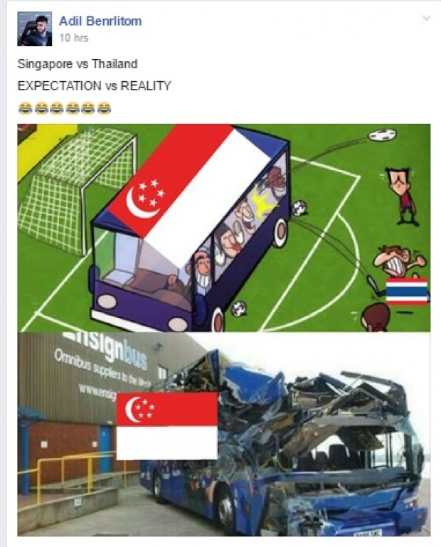 เปิดเม้นท์แฟนบอล อาเซียน หลัง ไทย พังรถบัส เฉือนสิงคโปร์ 1-0
