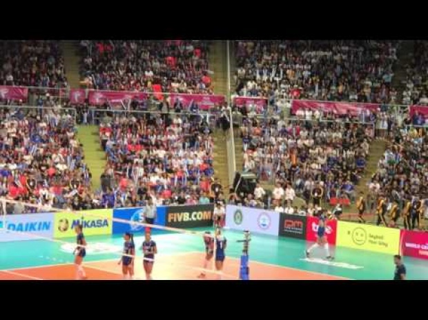 ที่สุดในโลก! ไทย ตบ อิตาลี่ มีคนดูมากสุด WGP 2017 (คลิป)