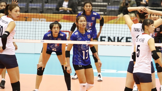 ตบสาวไทย เอาชนะ เกาหลีใต้ 3-2 เซต ศึกชิงแชมป์โลก 2018