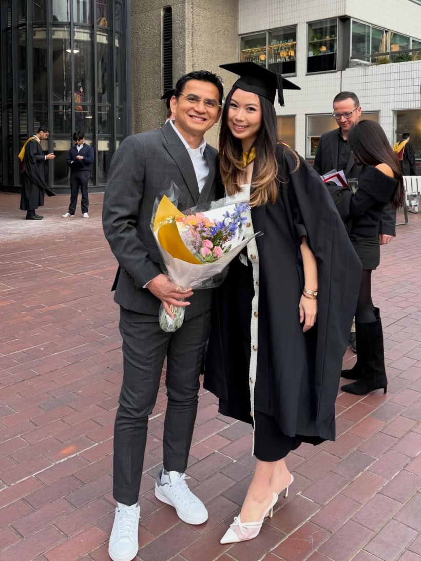 ซิโก้ หายเหนื่อย! ส่งลูกสาวถึงฝั่งฝันจบป.โท ที่อังกฤษแล้ว