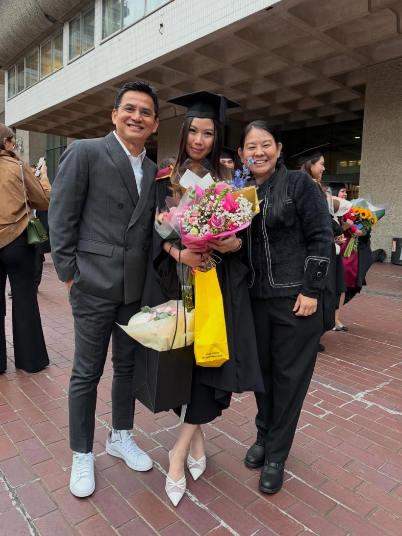 ซิโก้ หายเหนื่อย! ส่งลูกสาวถึงฝั่งฝันจบป.โท ที่อังกฤษแล้ว