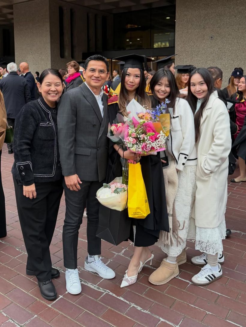 ซิโก้ หายเหนื่อย! ส่งลูกสาวถึงฝั่งฝันจบป.โท ที่อังกฤษแล้ว