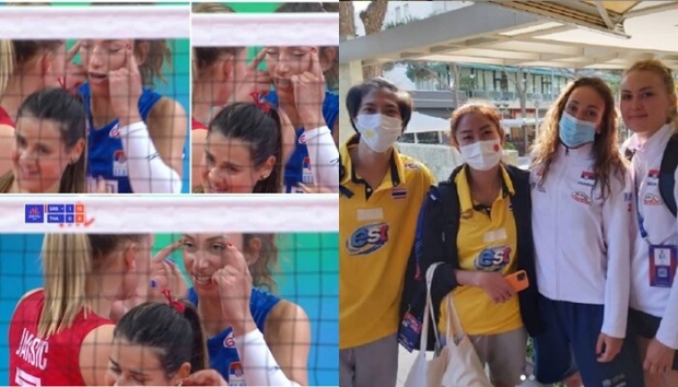 FIVB ลงดาบ ลิเบอโร่สาวเซอร์เบีย แสดงท่าทางเหยียดเชื้อชาติ