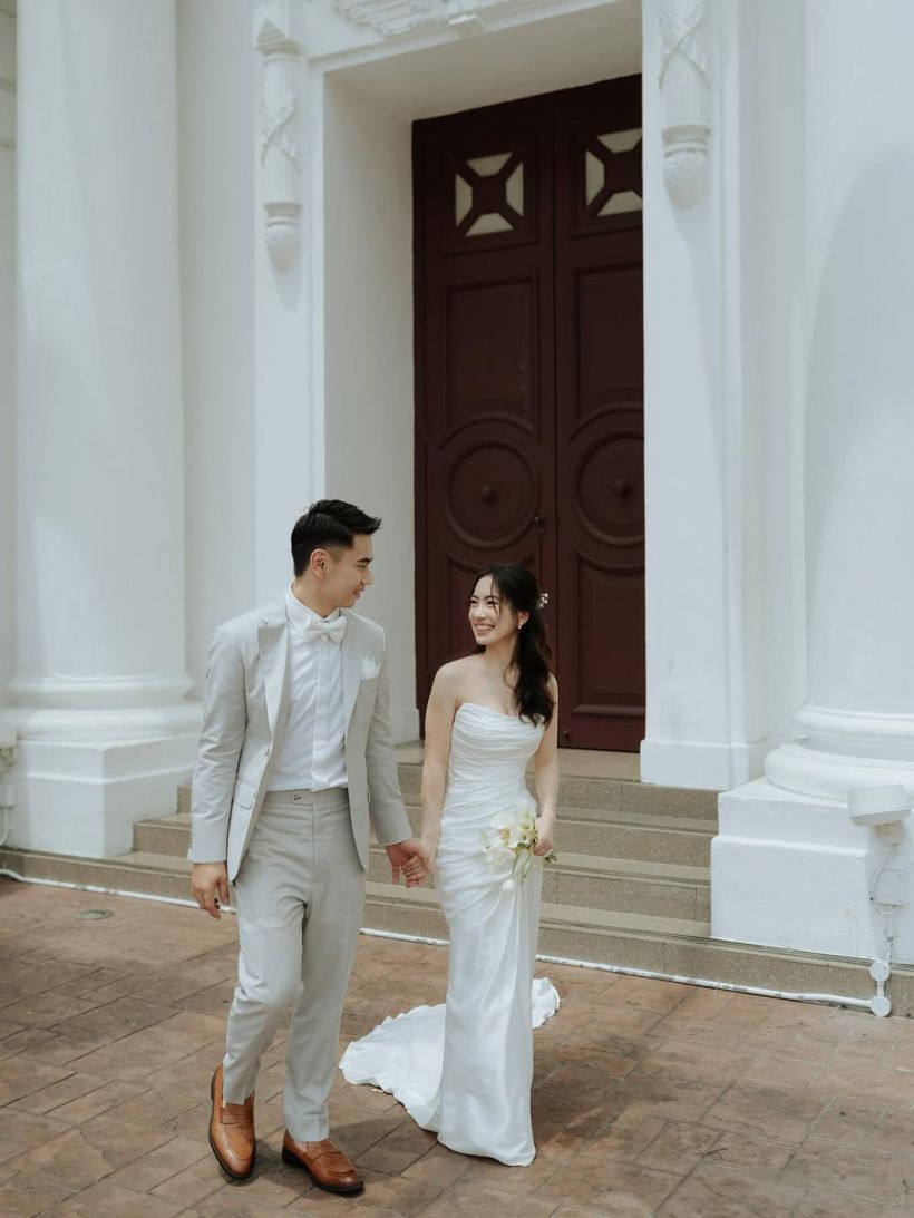 สวยหล่อเหมาะสม! นักเเบดทีมชาติ วิวาห์หวานคนทั้งวงการเเห่ยินดี