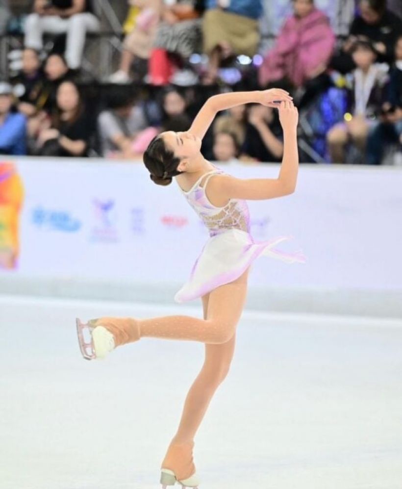 สวยจึ้ง..น้องแตงโมลูกแม่แจง นักสเก็ตทีมชาติ เตรียมร่วมโชว์เปิดซีเกมส์