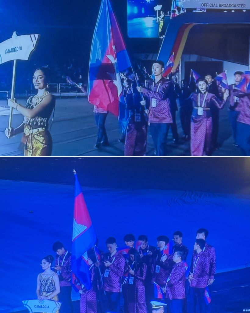 ไวรัลซีเกมส์! วินาทีทัพเขมรเดินพาเหรด บรรยากาศในสนามเปลี่ยนทันที
