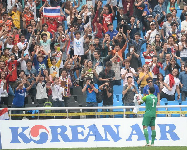 ไทยเหนือชั้นต้อนชนะจอร์แดน 2-0 ผ่านเข้า4ทีม พบเจ้าภาพเกาหลีใต้
